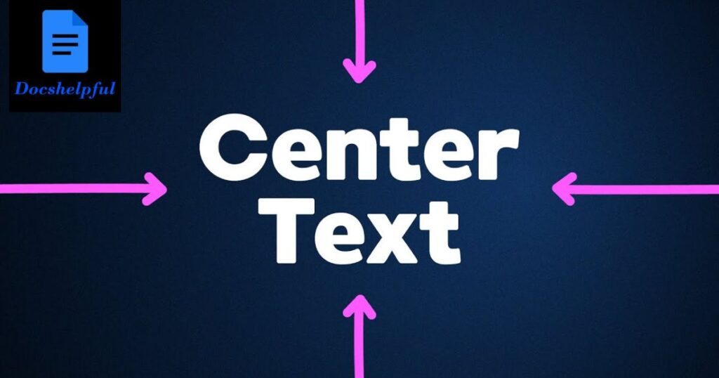 Centre Text